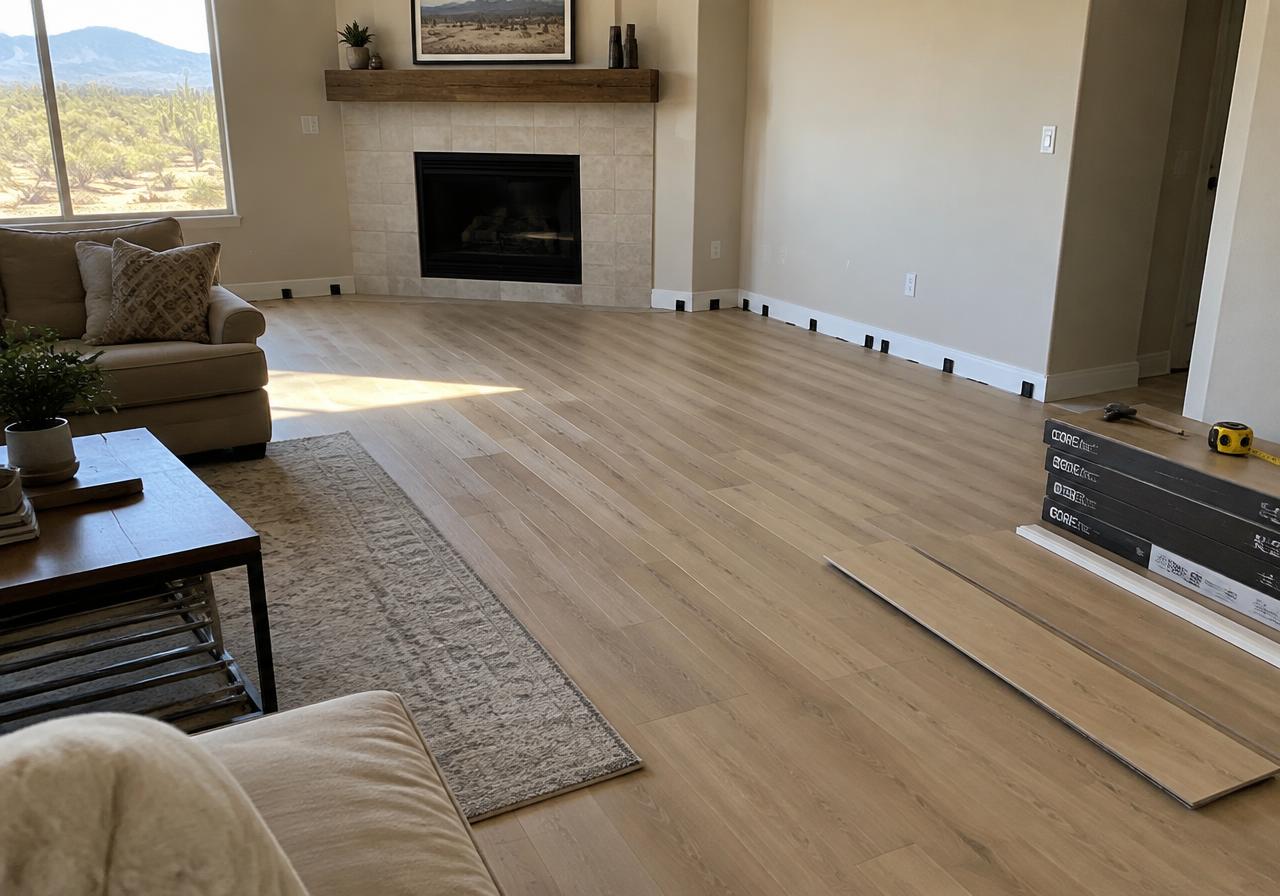 Flooring work in a Lake Havasu home